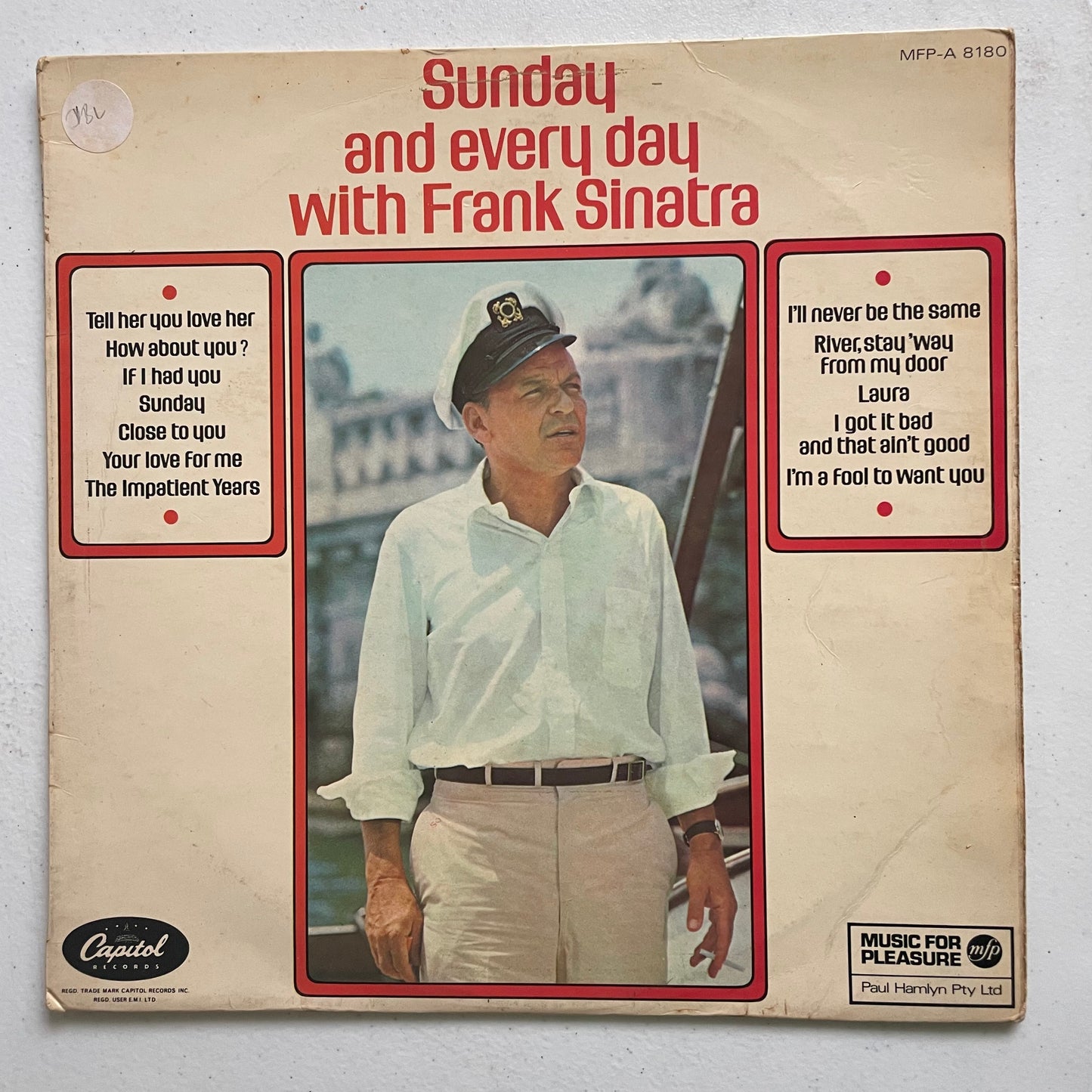 Vinyl Record LP Frank Sinatra Sunday & Everyday with Frank Sinatra