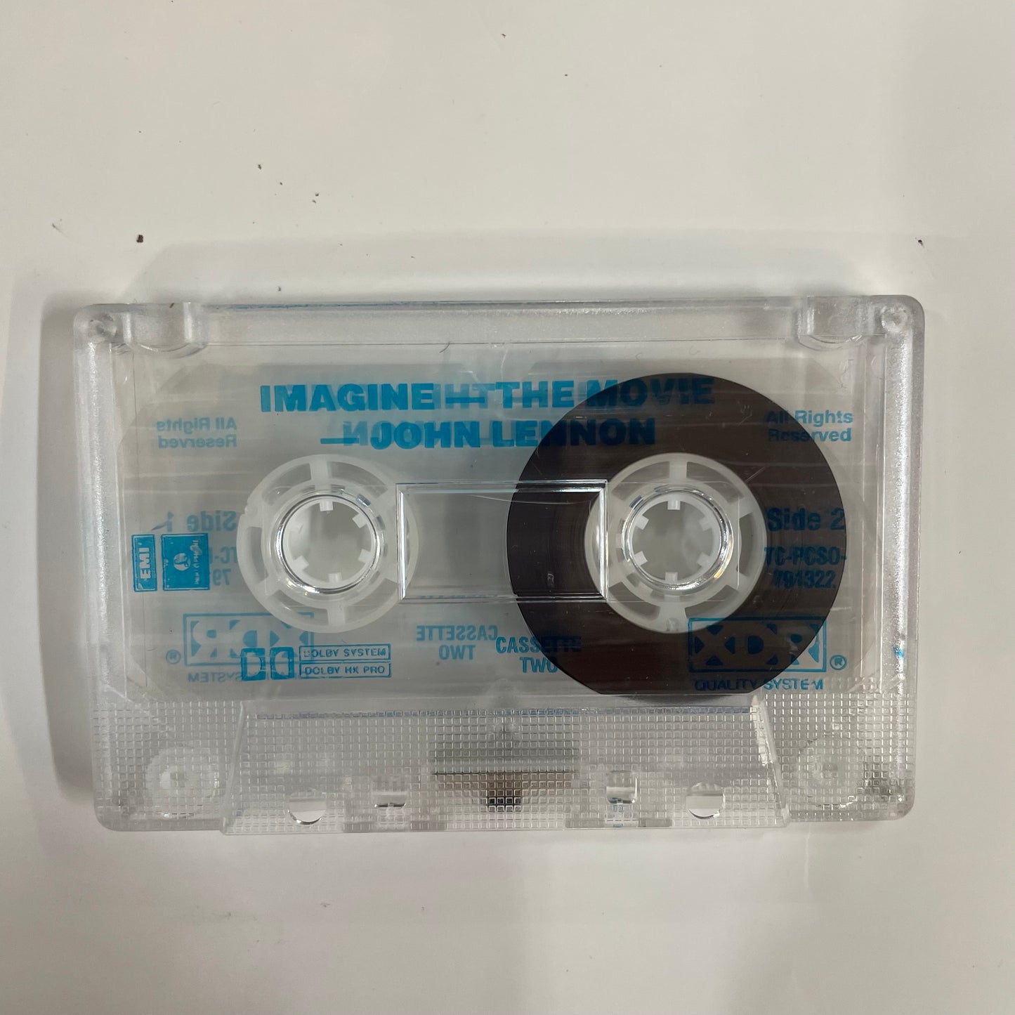 Tape Cassette John Lennon Imagine 1988 double cassette album