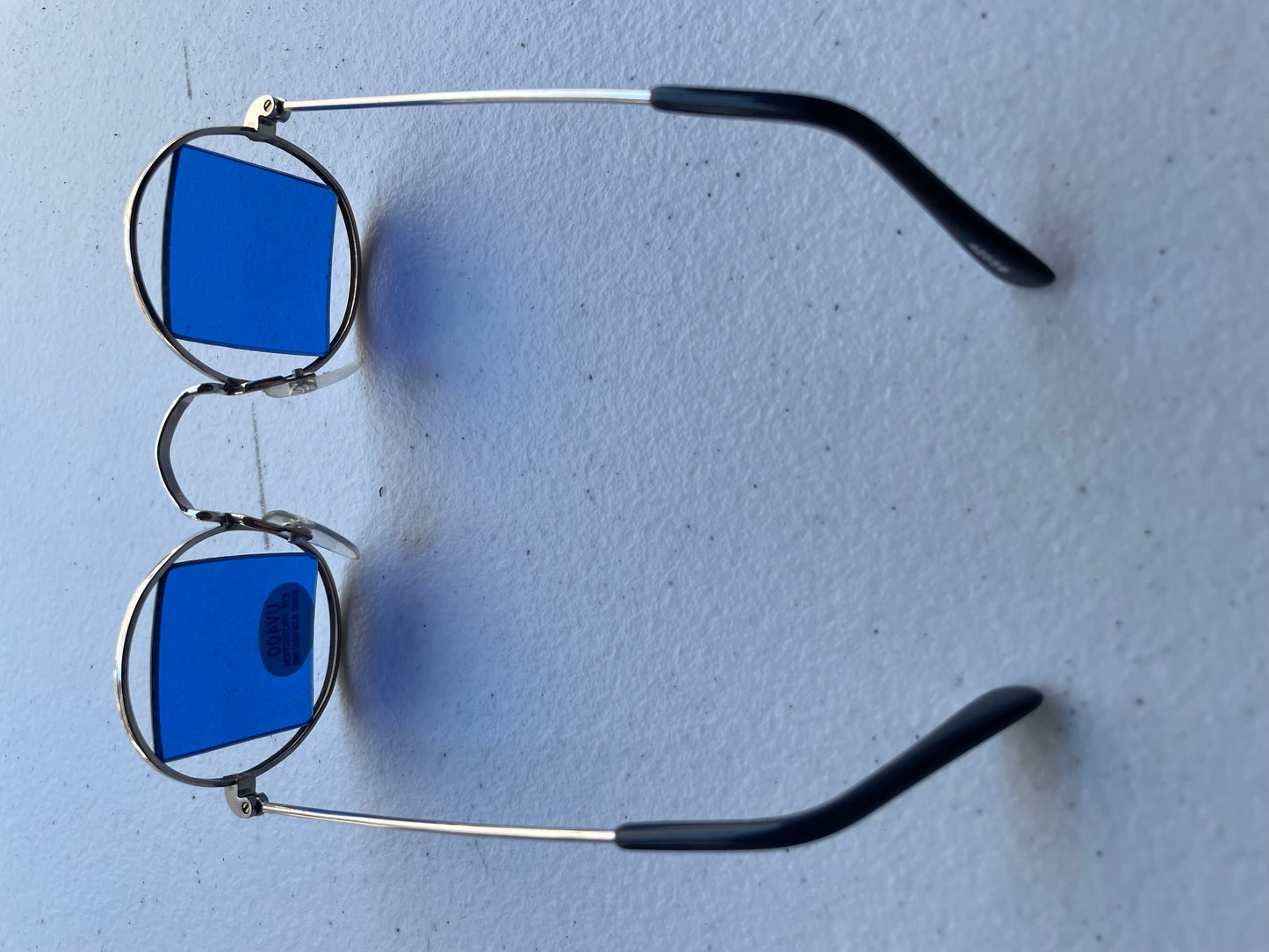 Vintage 90s Sunglassess Festival Glasses Blue Square