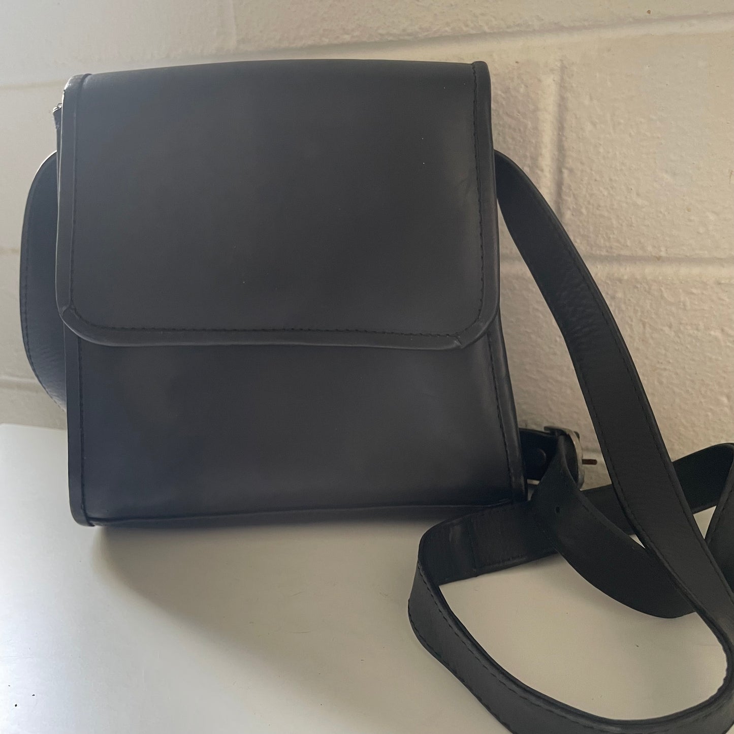 Vintage Genuine Leather Black Shoulder Bags