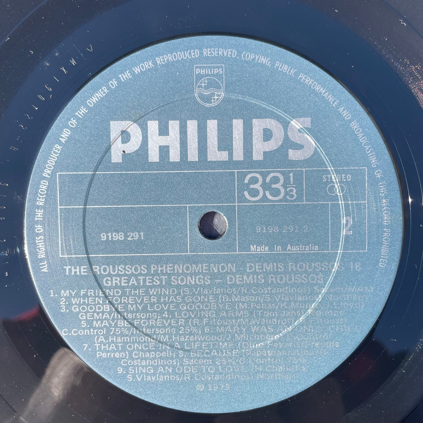 Vinyl Record LP The Roussos Phenomenon 1979
