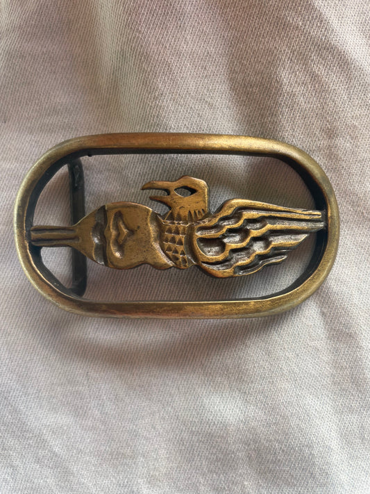 Belt Buckle Golden Eagle  Front