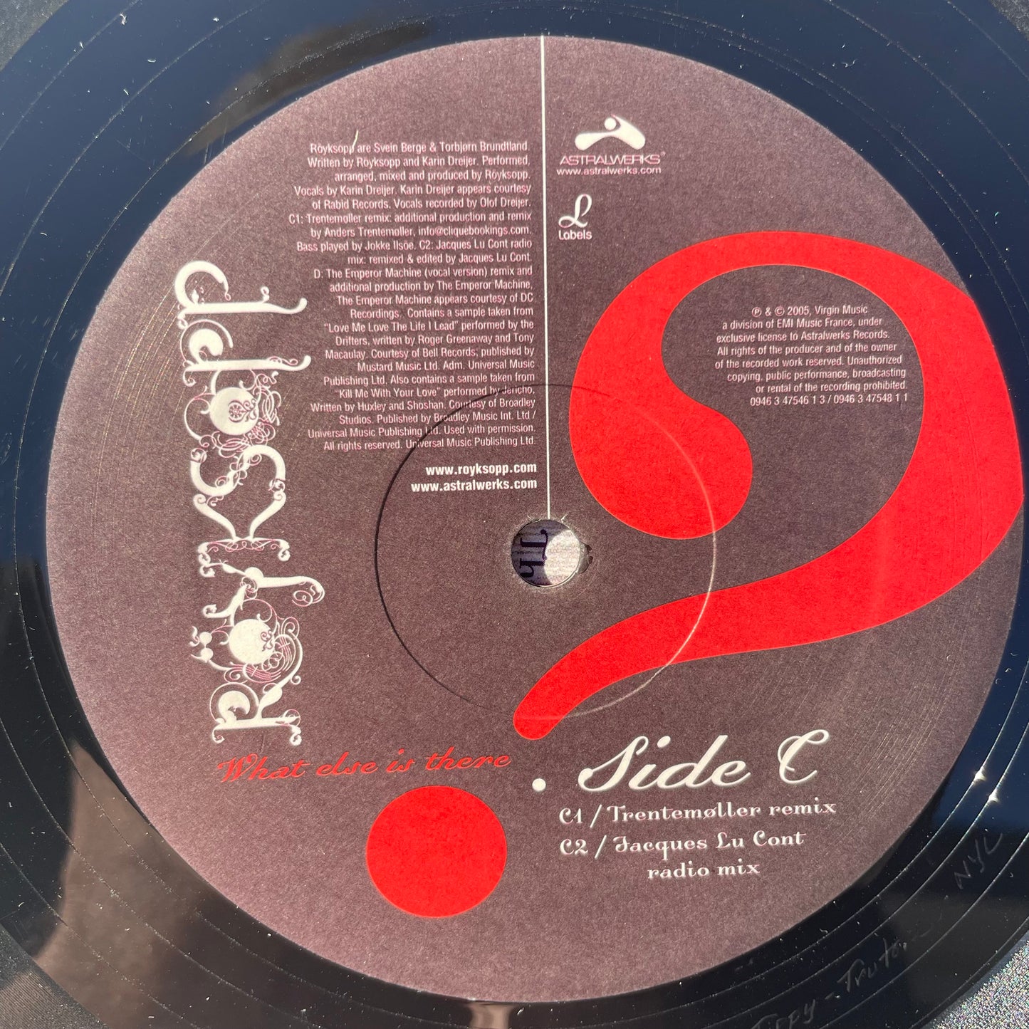 Vinyl Record LP Royksopp What Else is There 2005