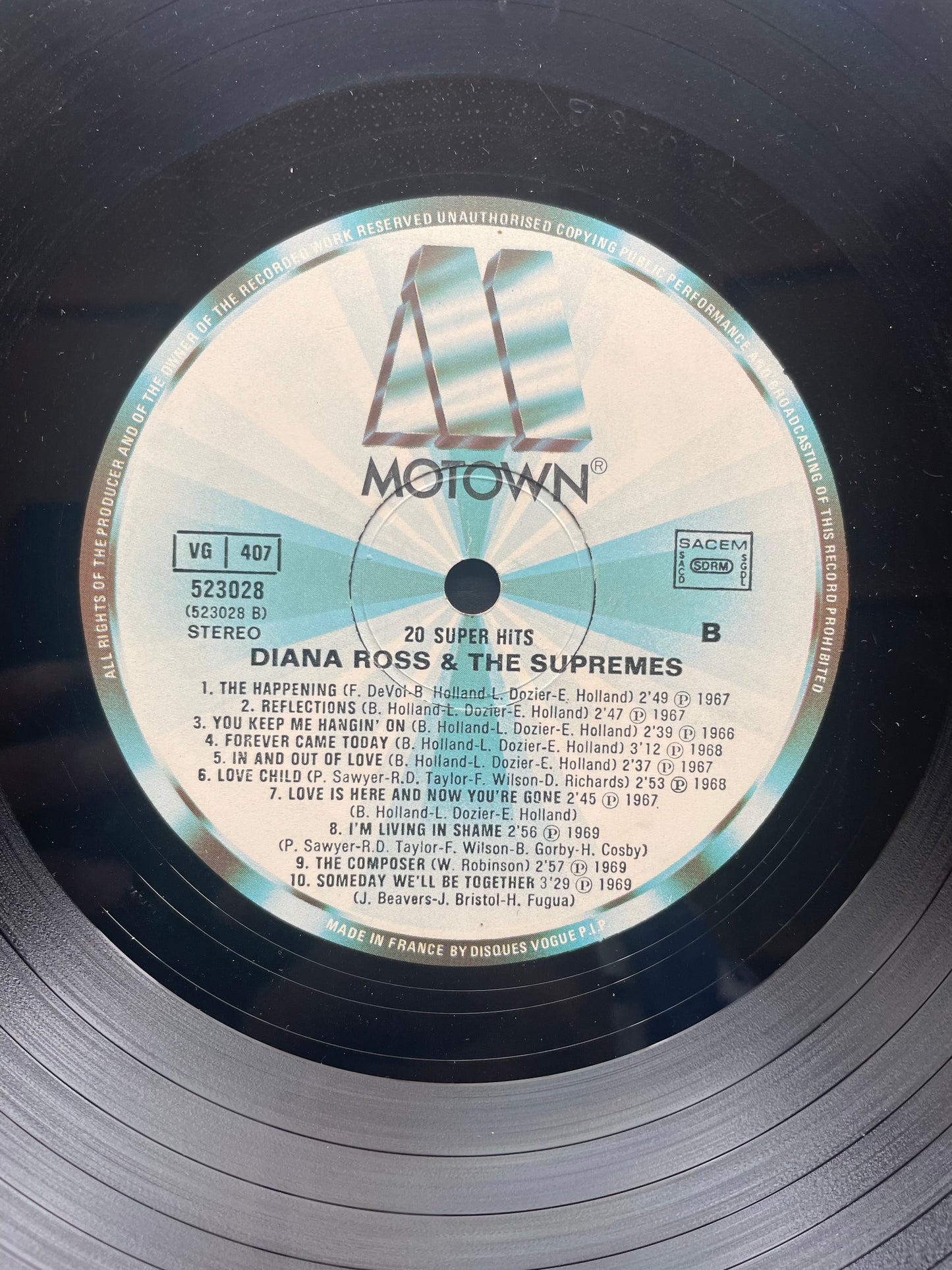 Vinyl Record LP Diana Ross & The Supremes 1981