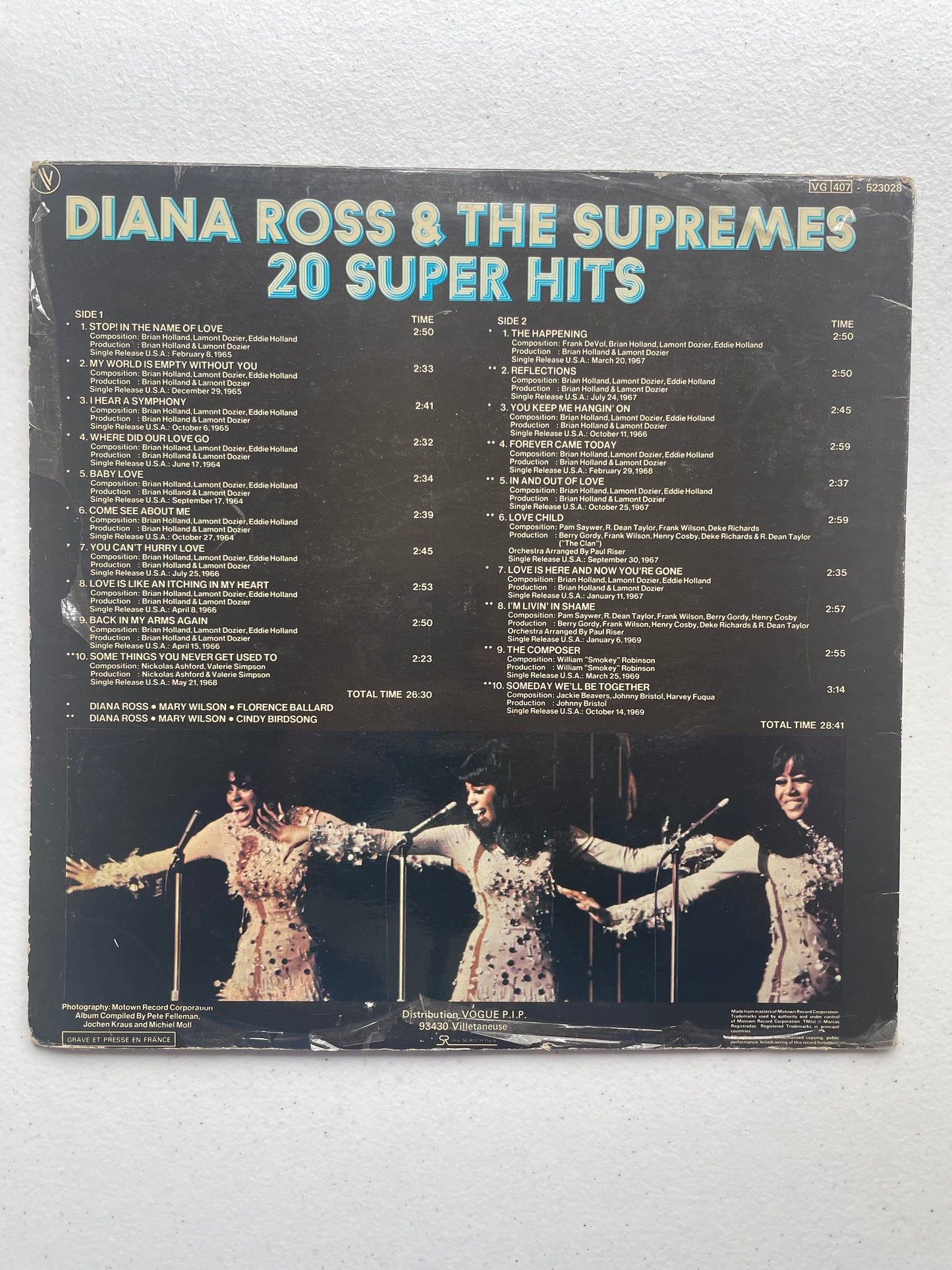 Vinyl Record LP Diana Ross & The Supremes 1981