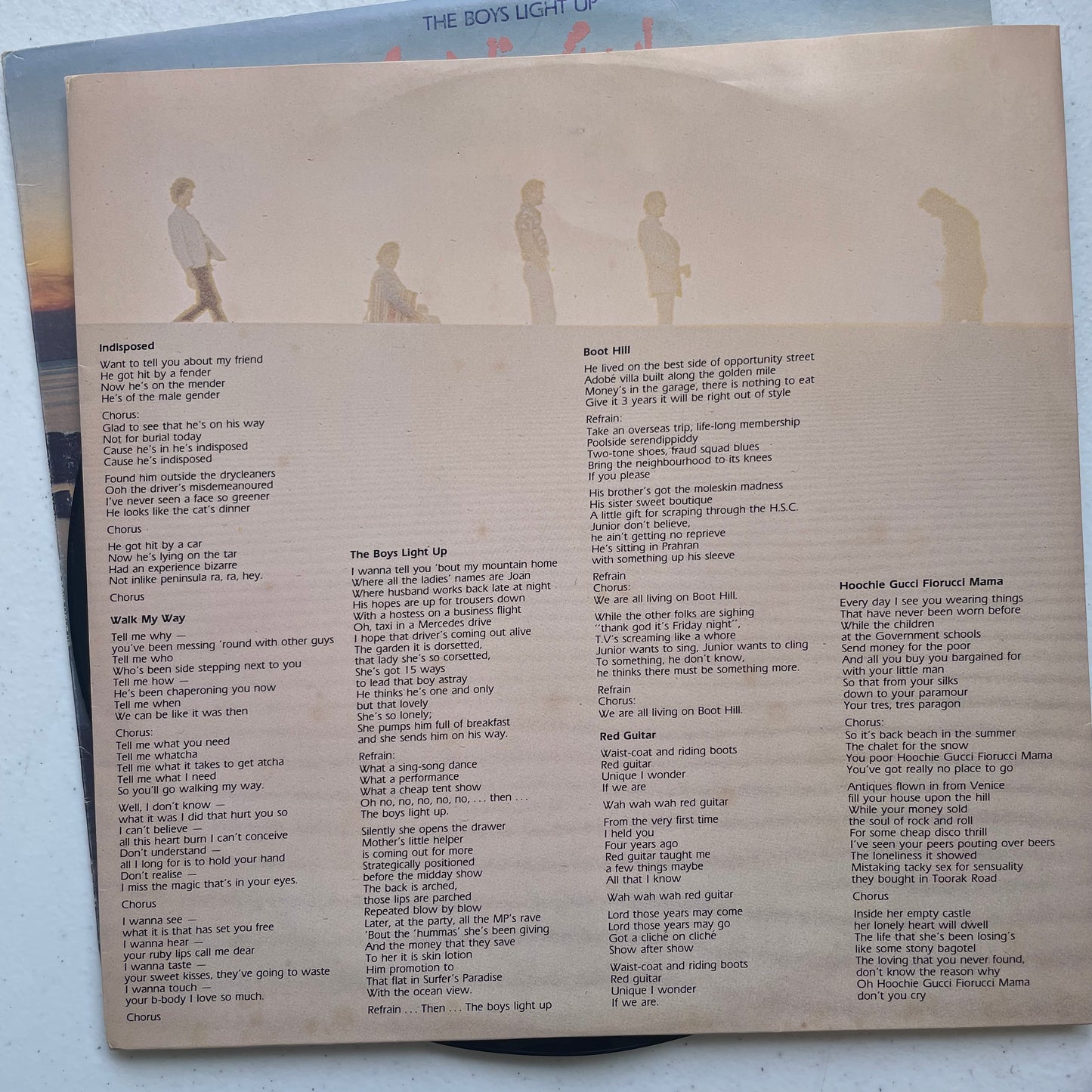 Vinyl Record LP Australian Crawl The Boys Light Up 1981