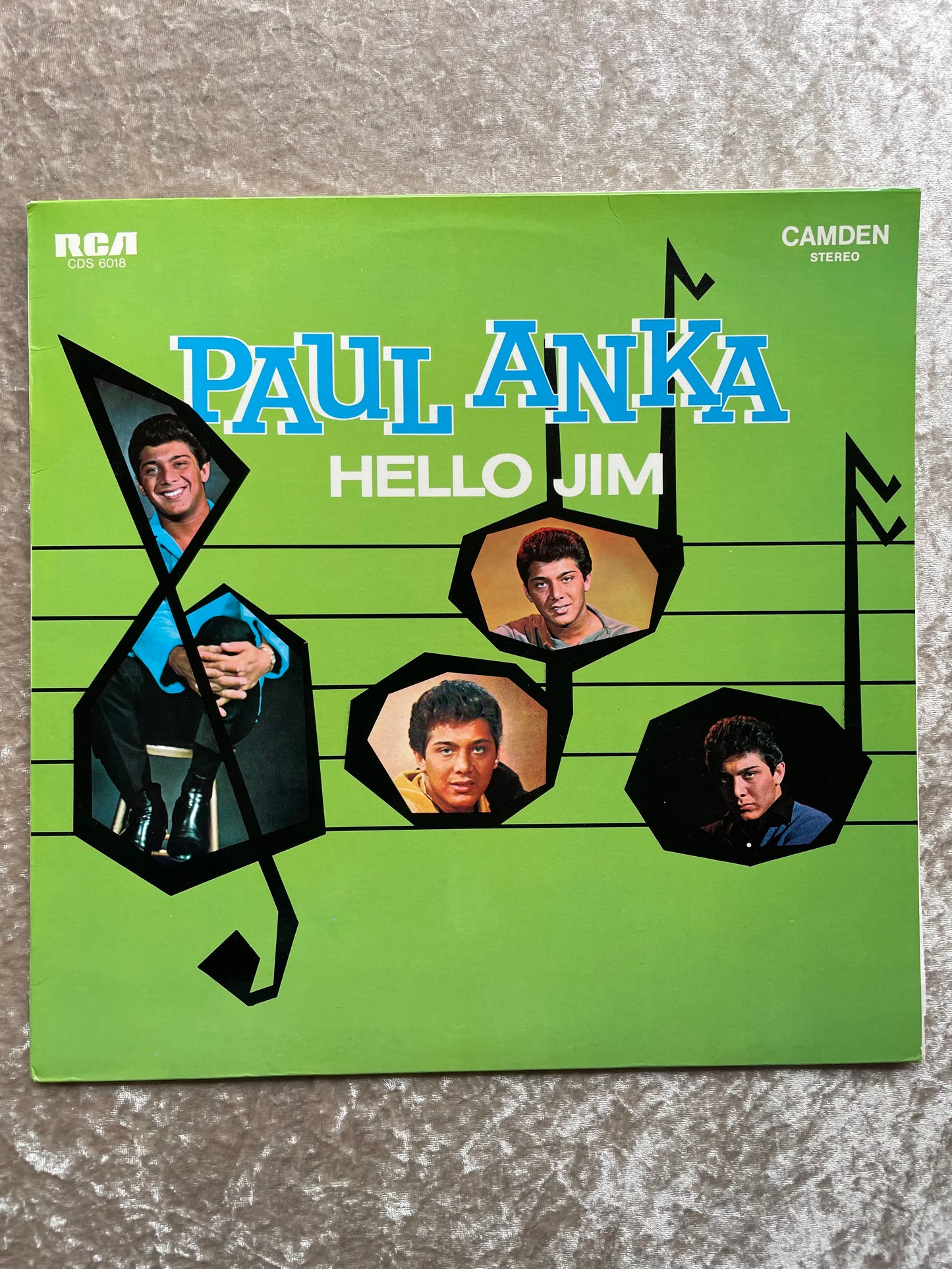 Vinyl Record LP Paul Anka Hello Jim