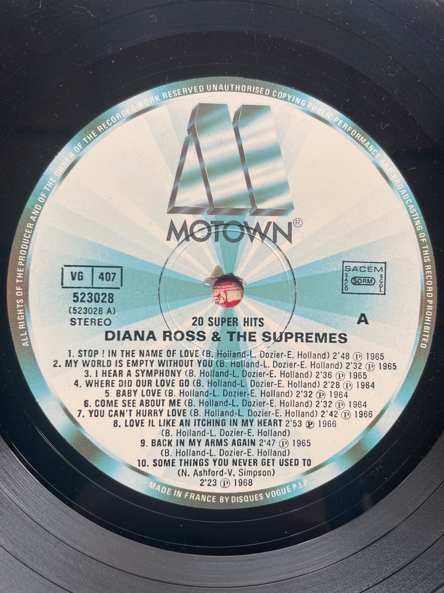 Vinyl Record LP Diana Ross & The Supremes 1981