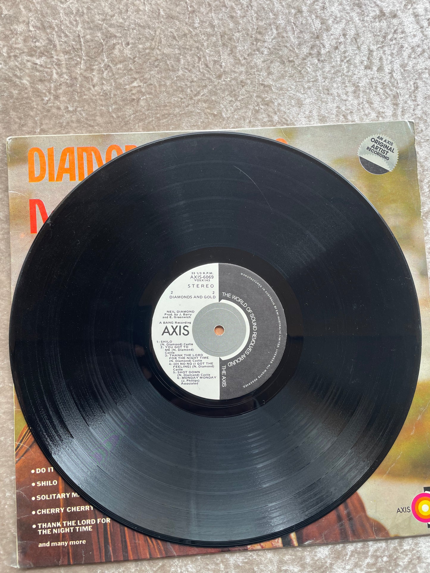 Vinyl Record LP Neil Diamond Diamond & Gold 1977