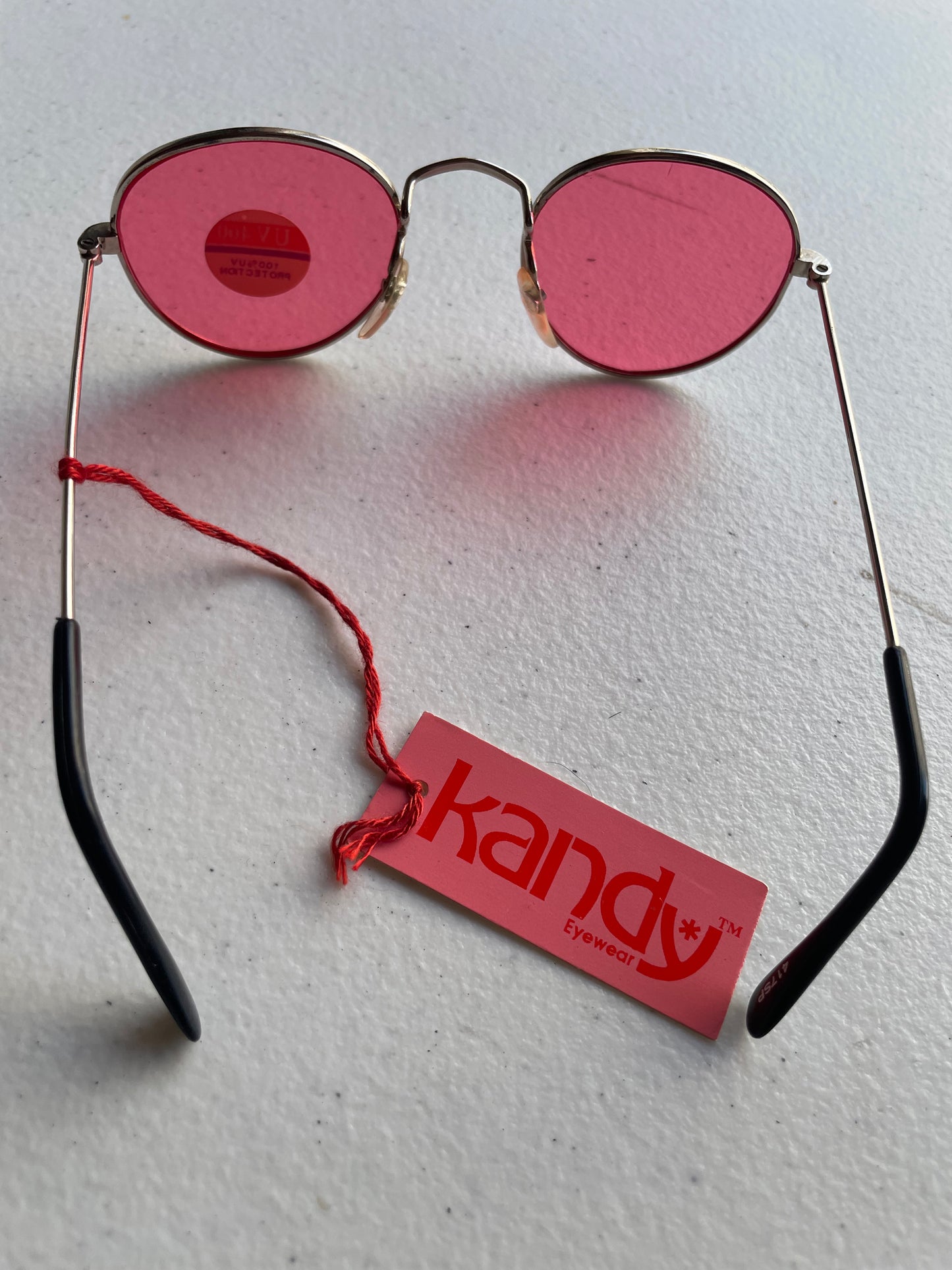 Vintage 90s Festival Sunglasses Pink Lens