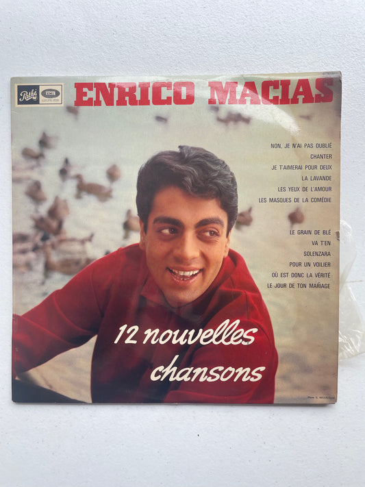 Vinyl Record LP Enrico Macias 12 Nouvelle Chansons 1966