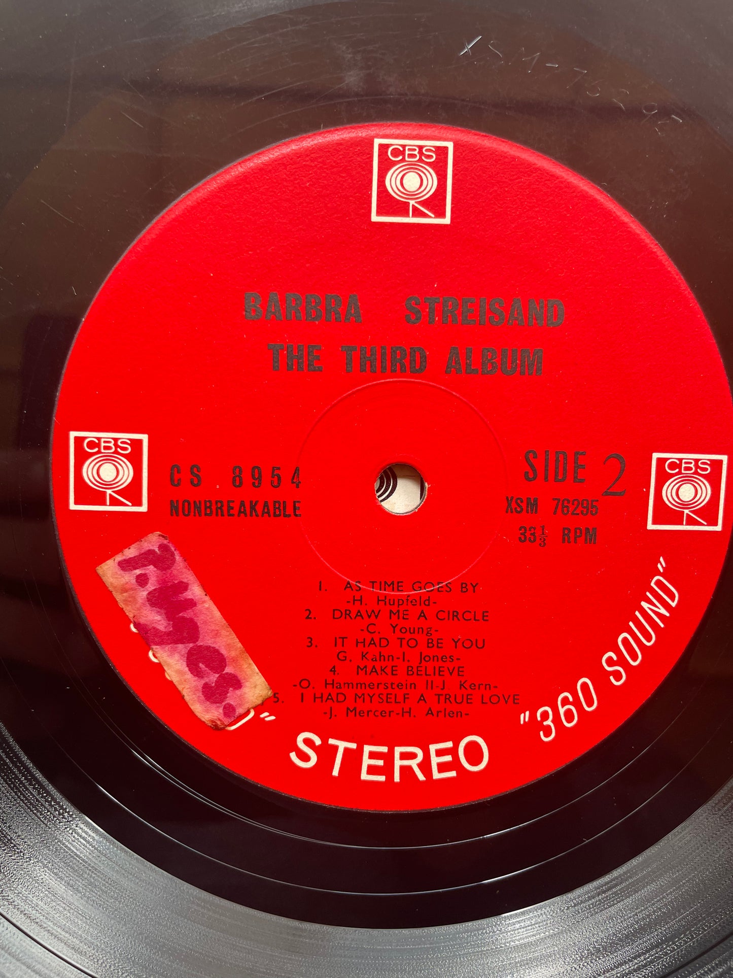 Vinyl Record LP Barbra Streisand The Third Album 1964