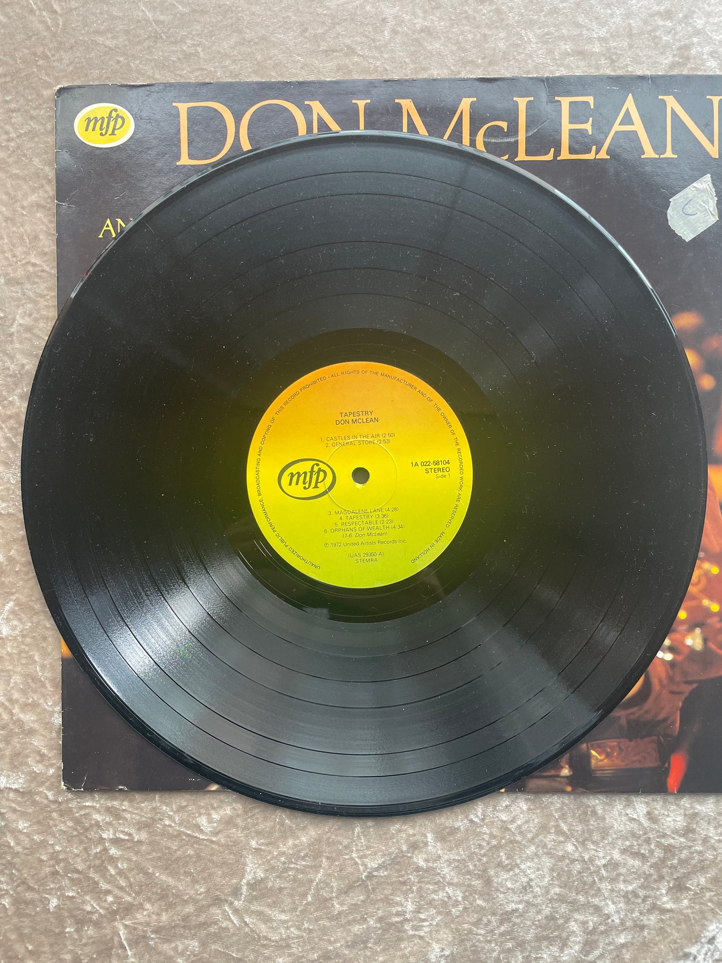 Vinyl Record LP Don McLean Tapestry 1980