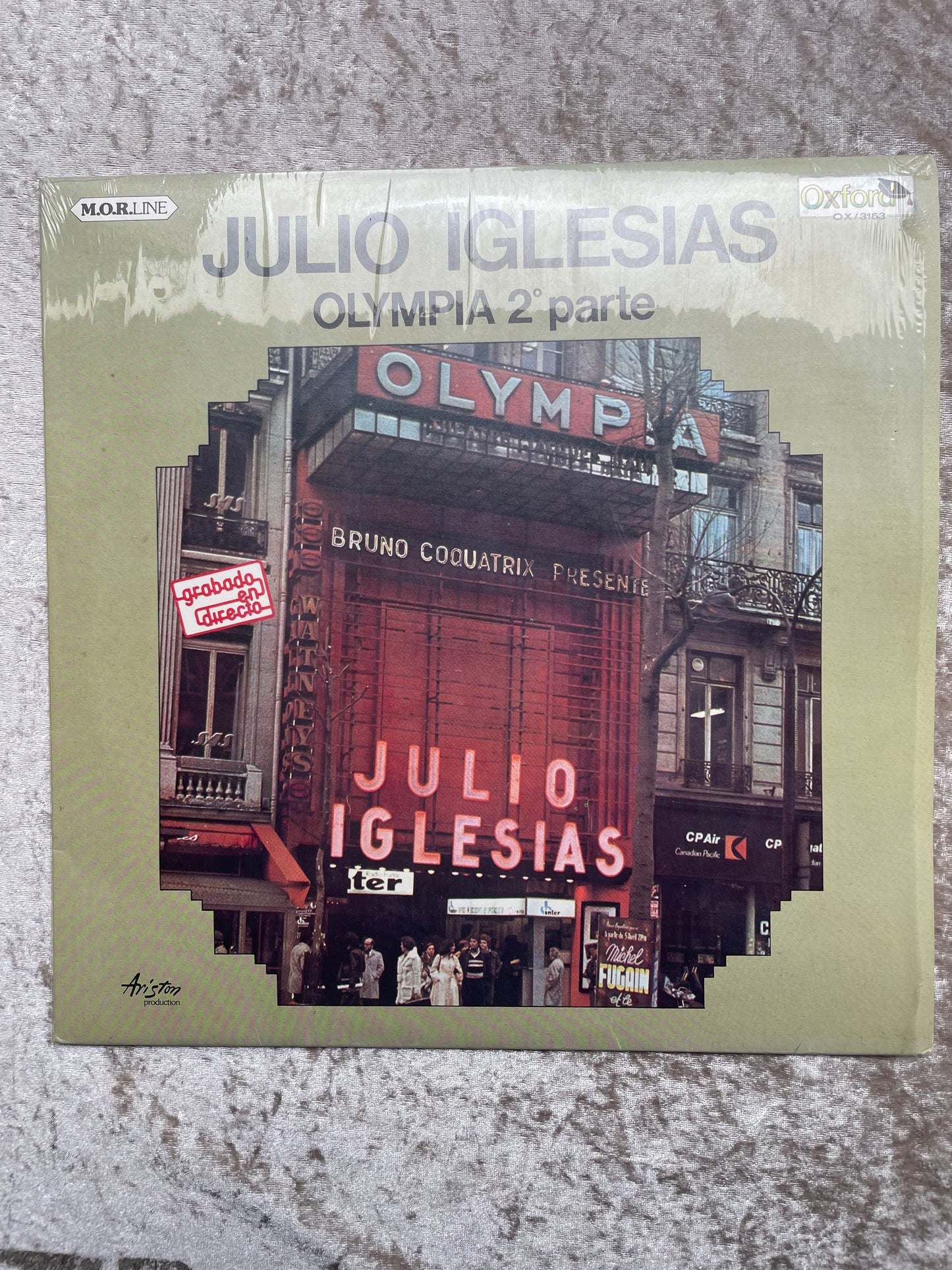 Vinyl Record LP Julio Iglesias Olympia Seconda Parte  1979