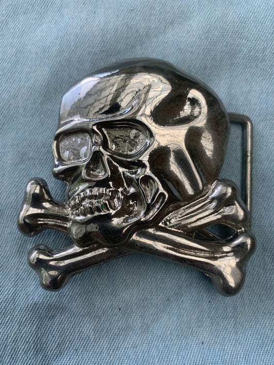 Belt Buckle Skull Front