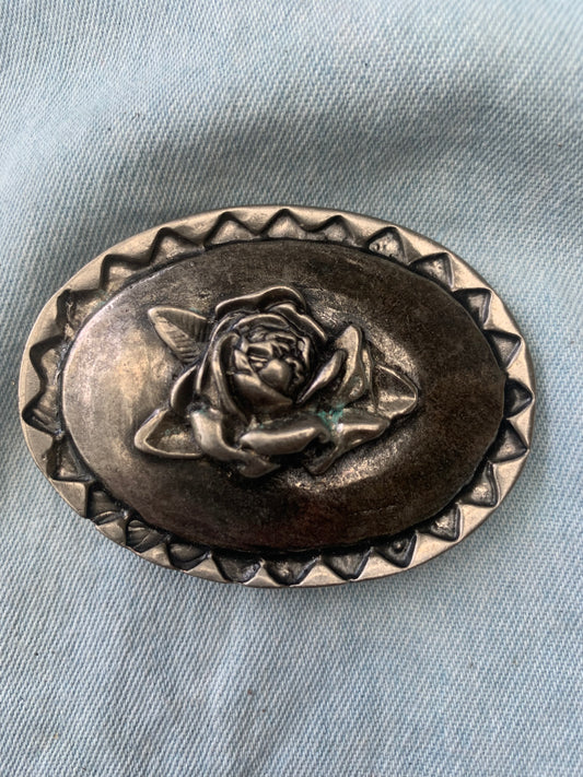 Belt Buckle Rose Front