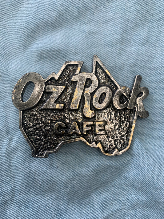 Belt Buckle Oz Rock Cafe  Front