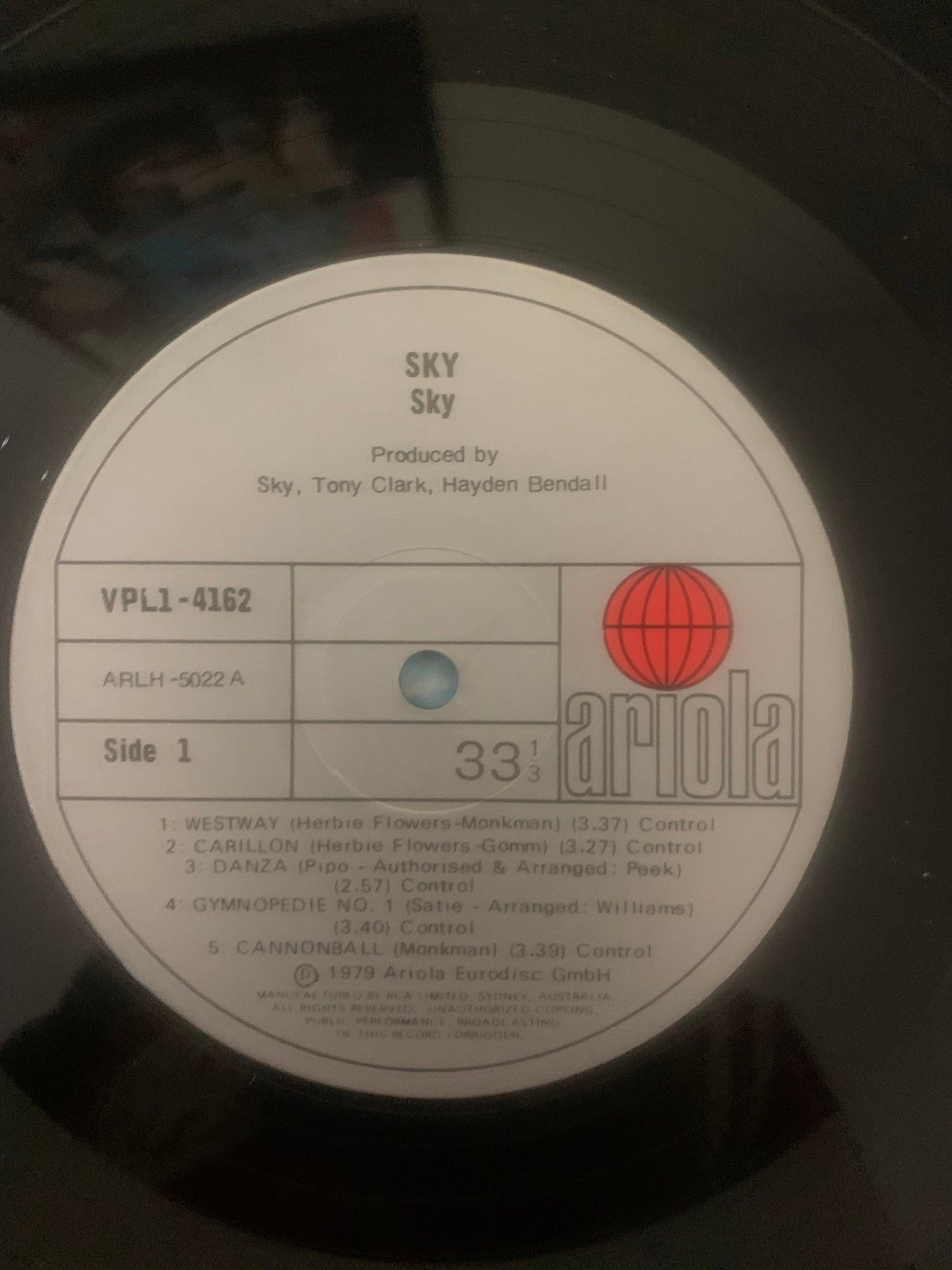 Vinyl Record LP Sky Original 1979