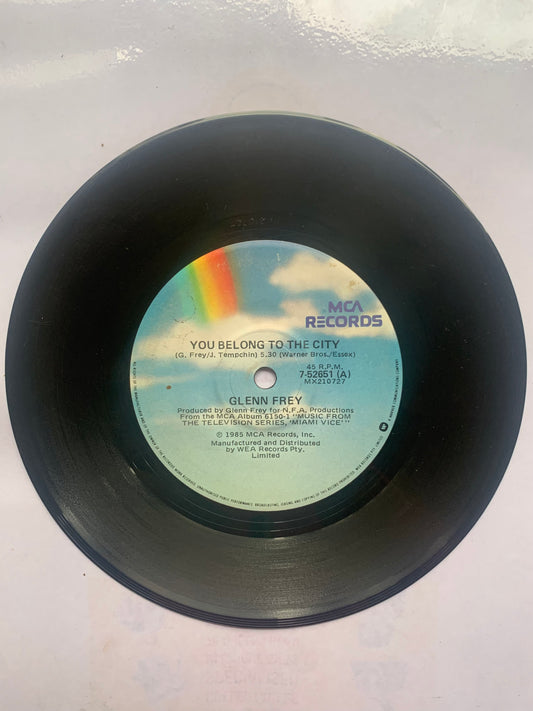 Record Single Glen Ferry You Belong to the City 1985