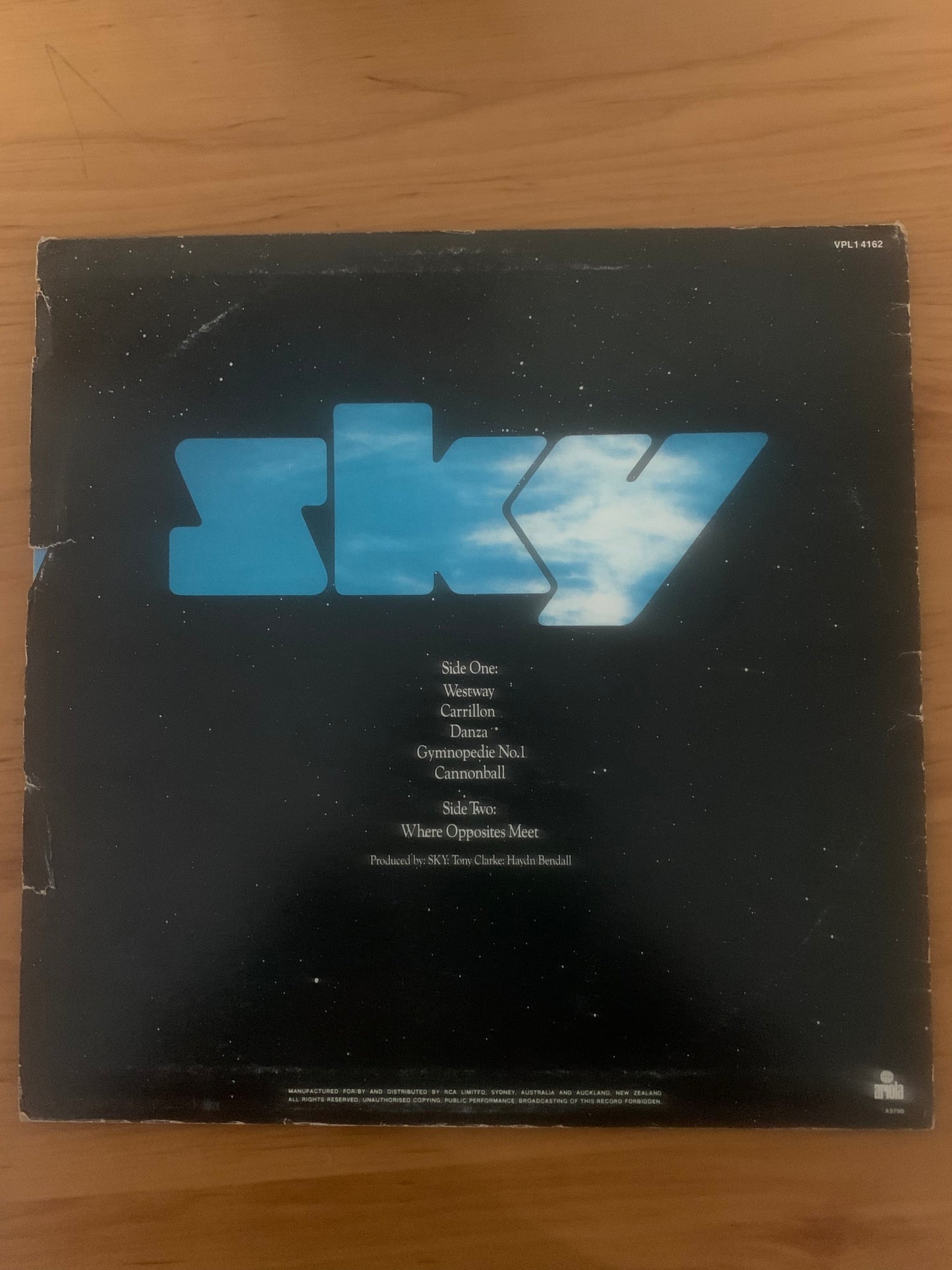 Vinyl Record LP Sky Original 1979