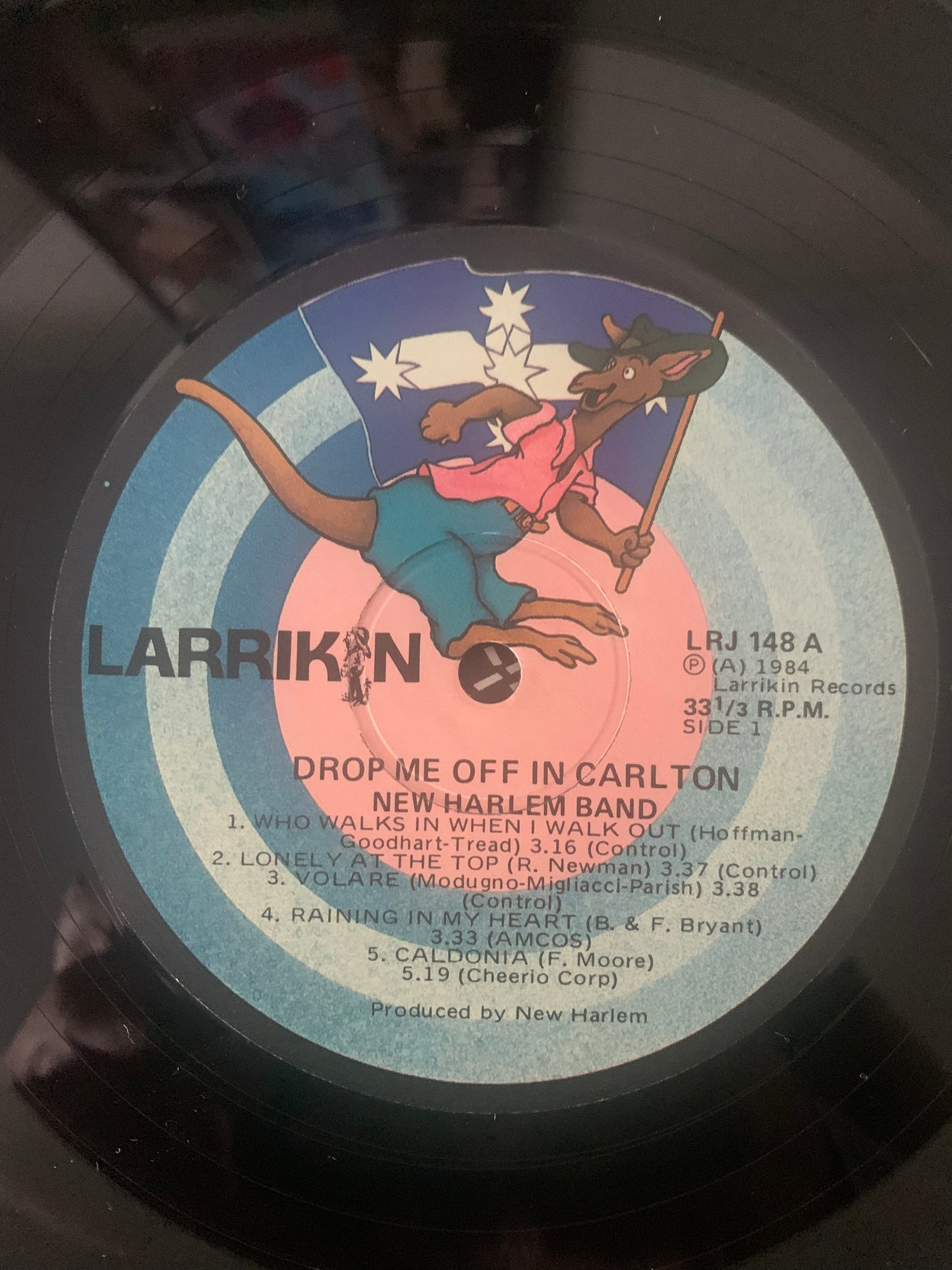 Vinyl Record LP New Harlem Band Drop me off in Carlton Original 1984