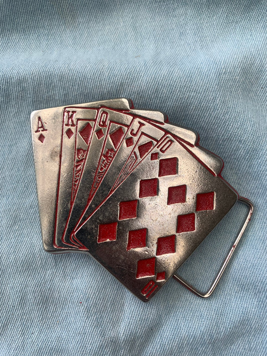 Belt Buckle Playing Cards Front