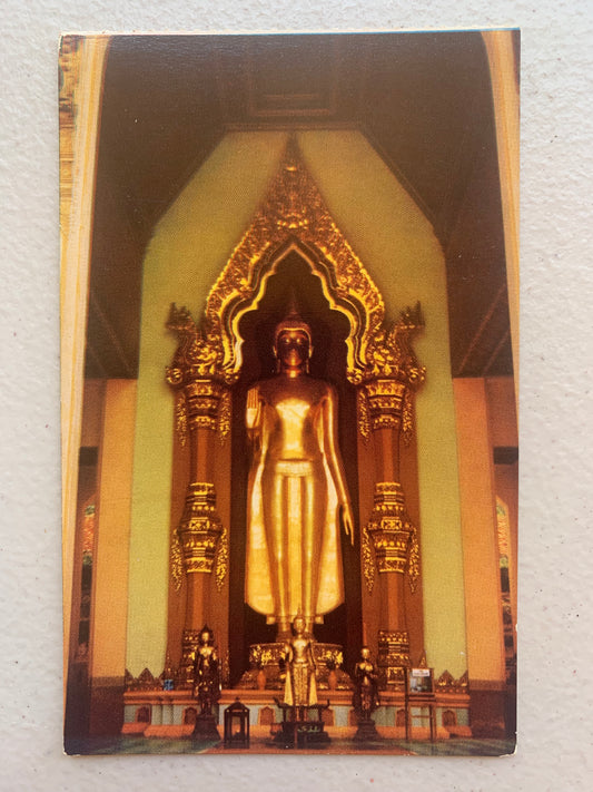 Vintage Postcard Thailand Buddha