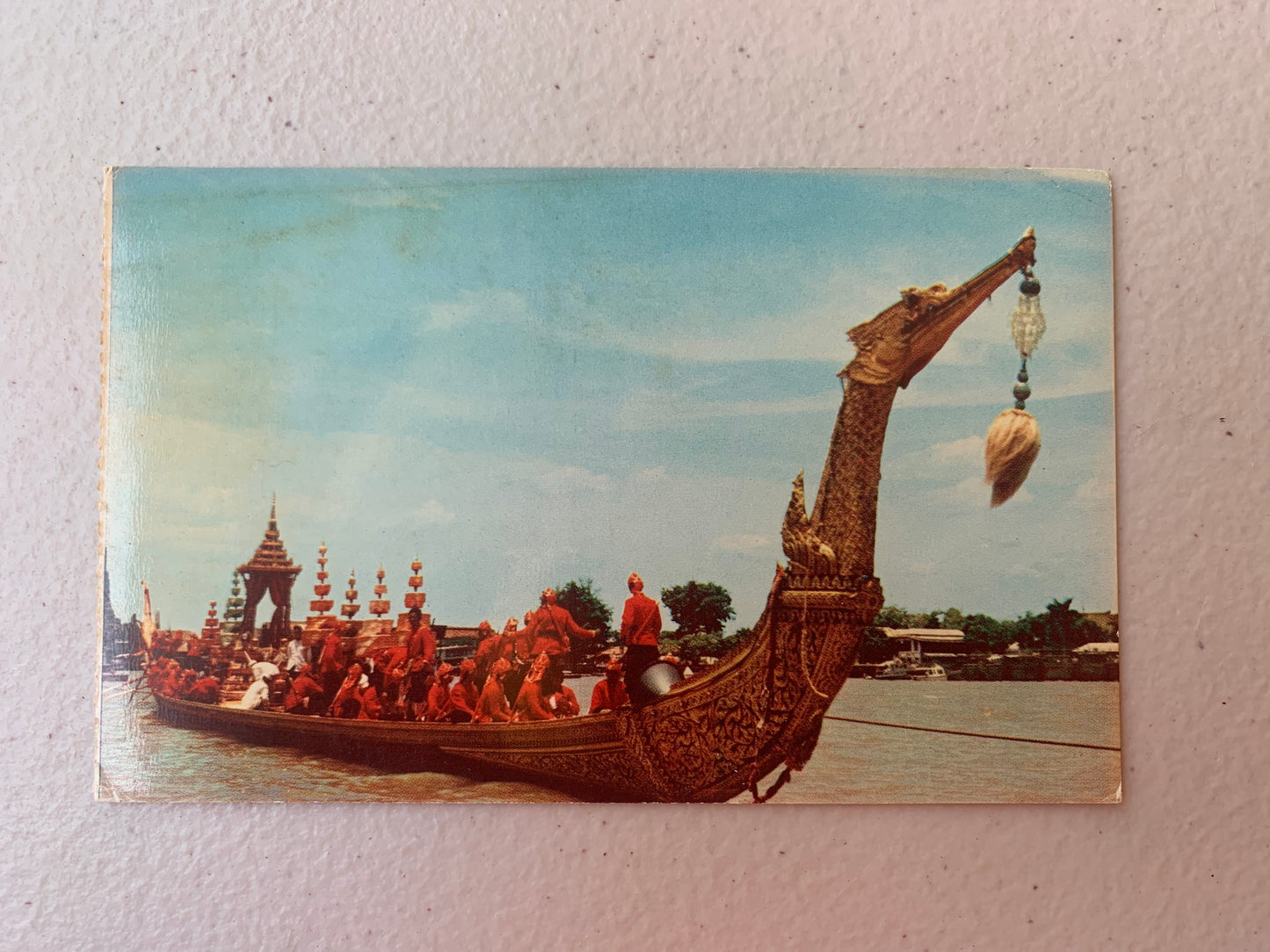 Vintage Postcard Bangkok Buddhist Festival