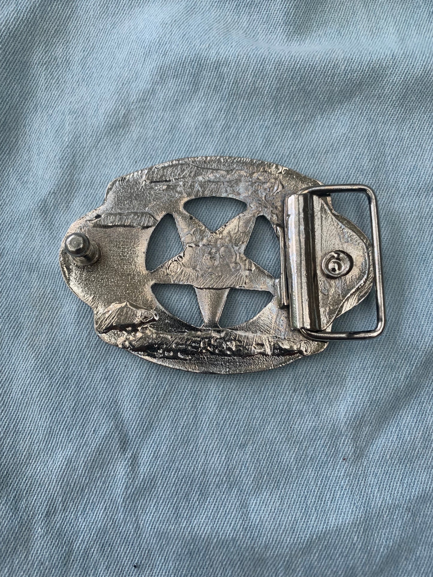 Belt Buckle Sheriff Back