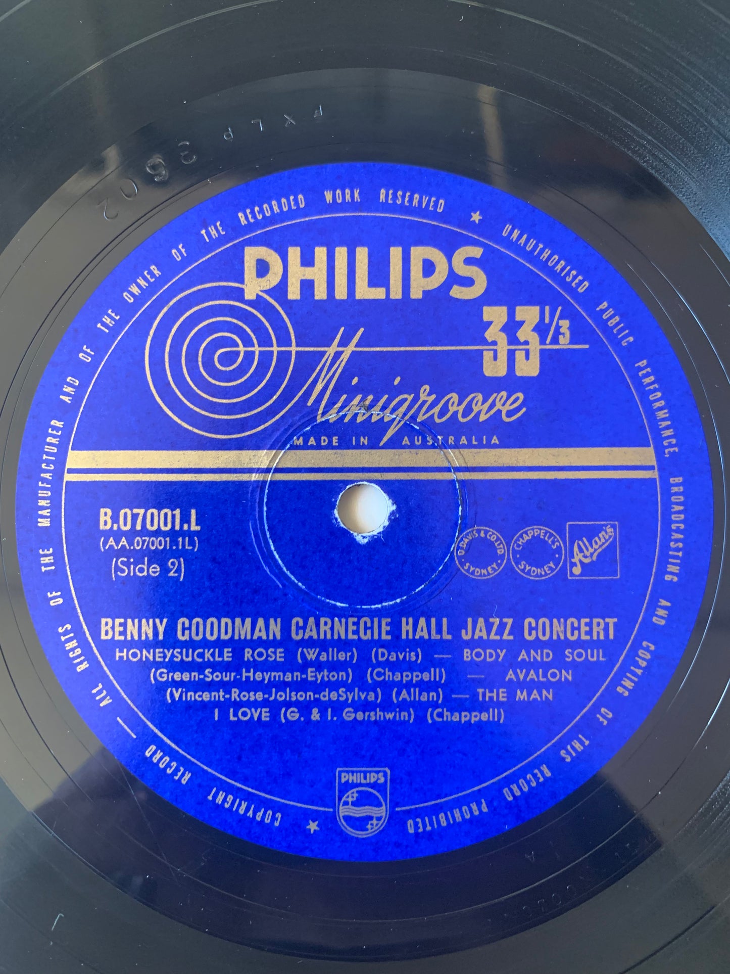 Benny Goodman The Famous 1938 Carnegie Hall Jazz Concert Original 1953