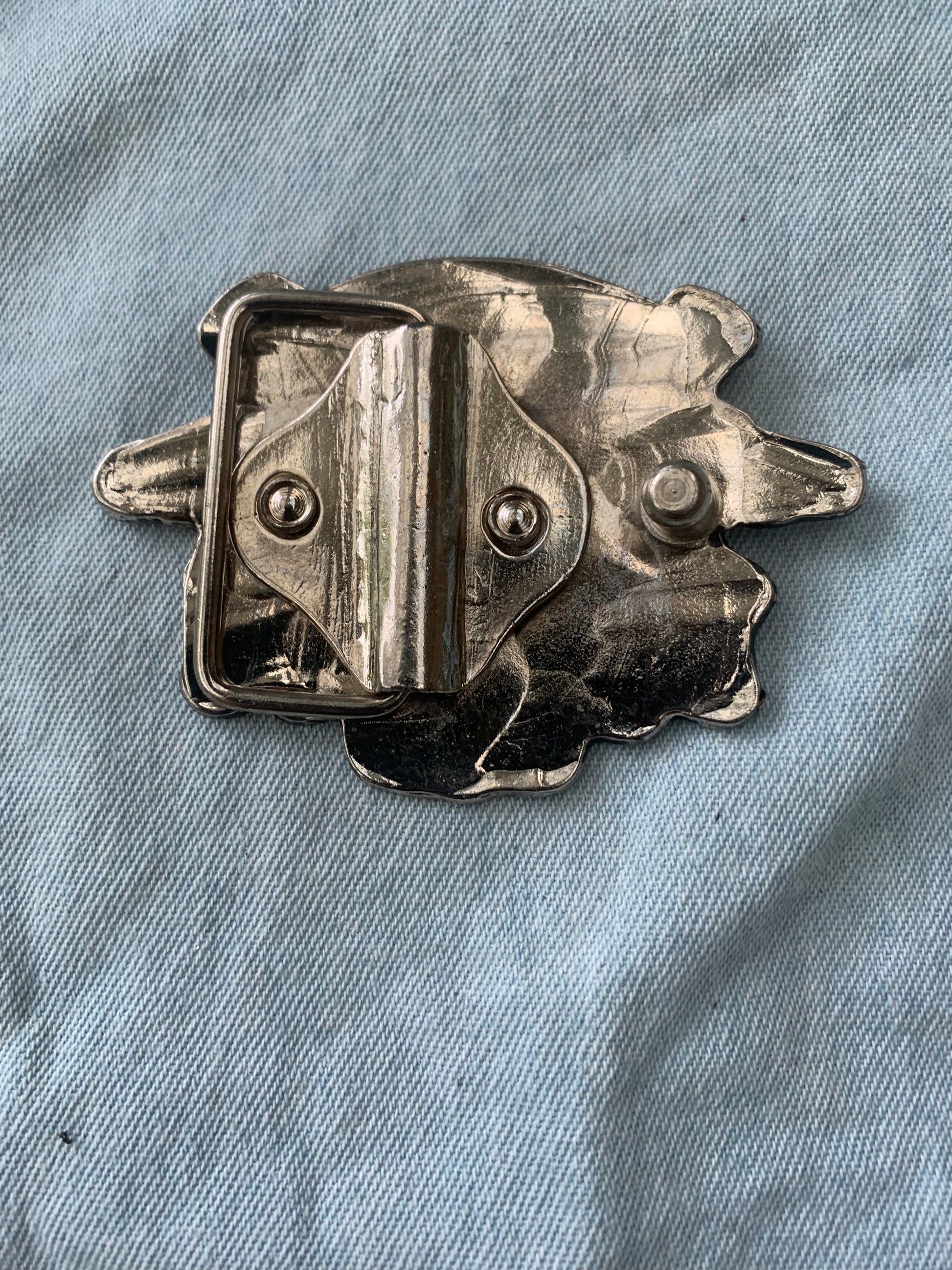 Belt Buckle Harley Davidson Made in the  U.S.A. Back