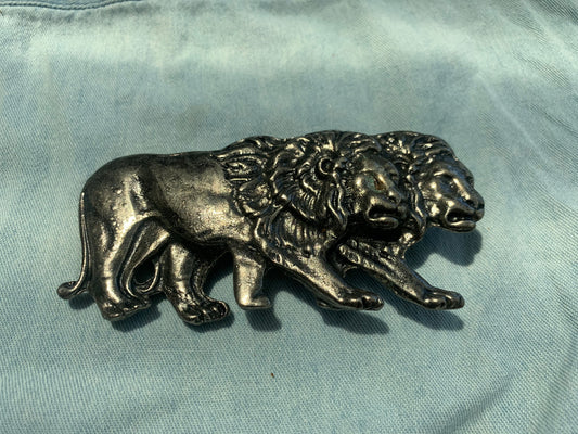 Belt Buckle Lions Front