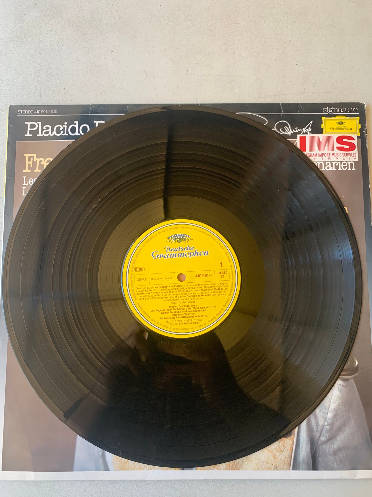 Vinyl Record LP Placido Domingo French Opera Arias 1985