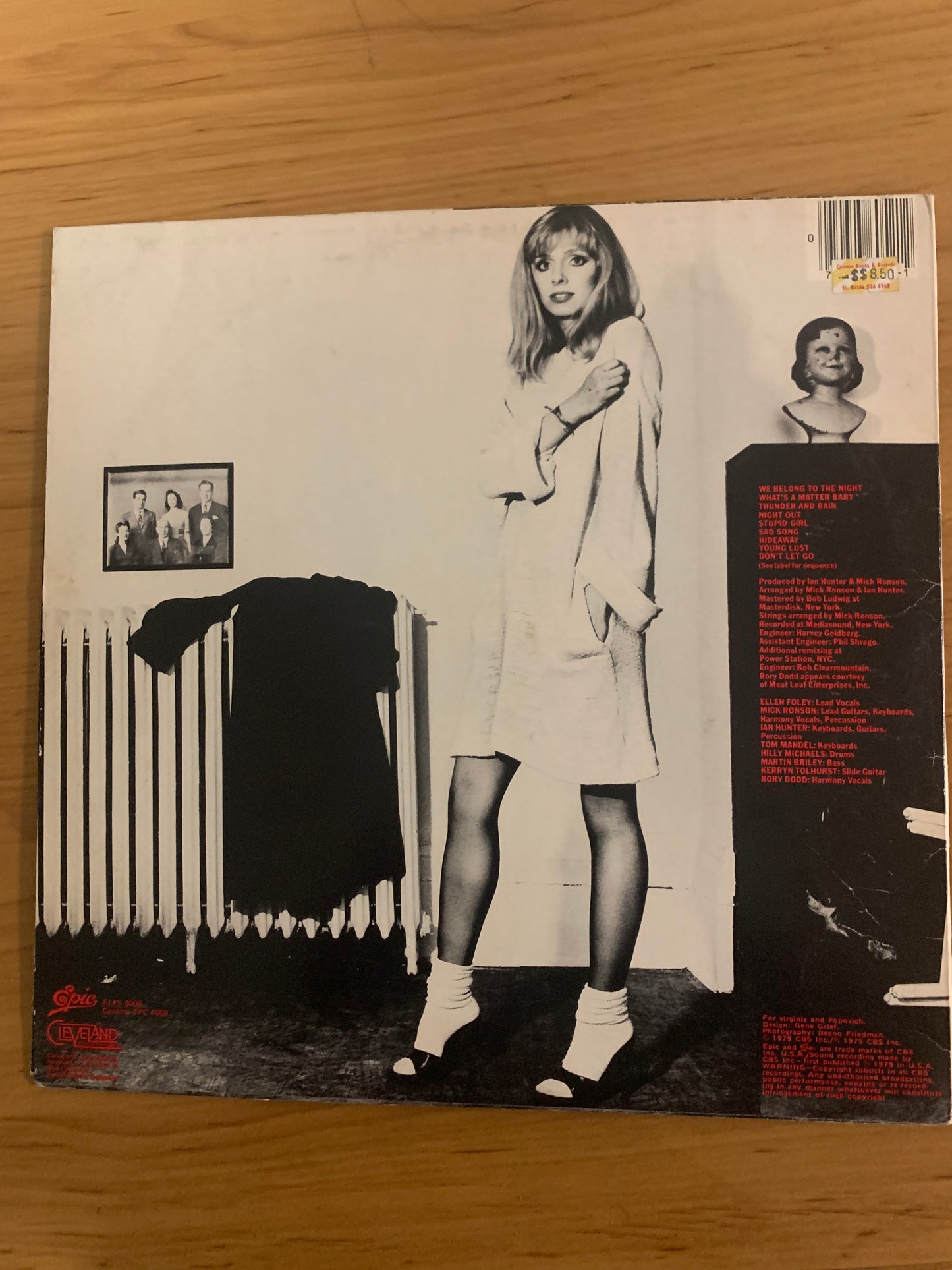 Vinyl Record LP Ellen Foley Night Out Original 1979