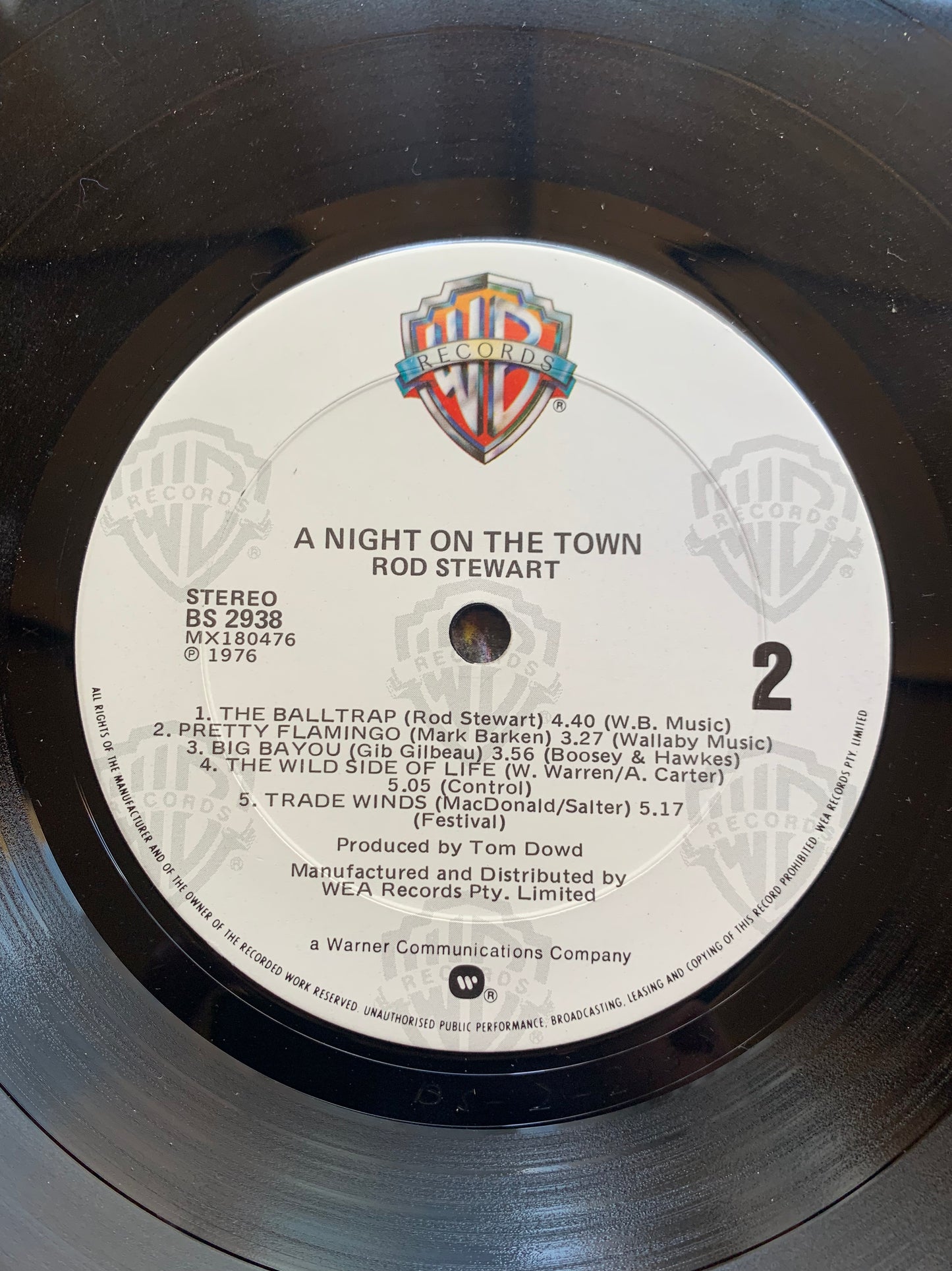 Vinyl Record LP Rod Stewart a Night on Town