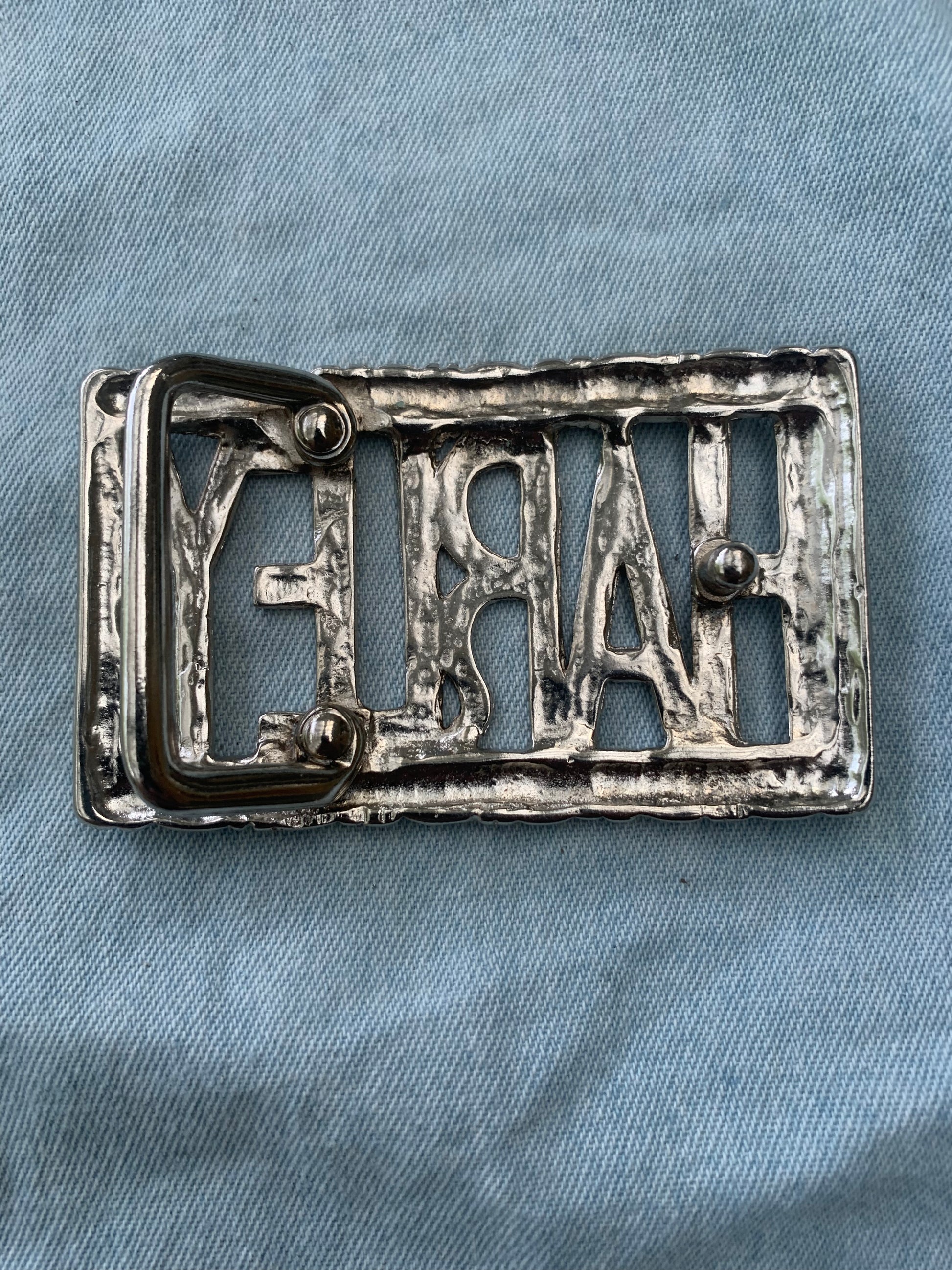 Belt Buckle Harley Back